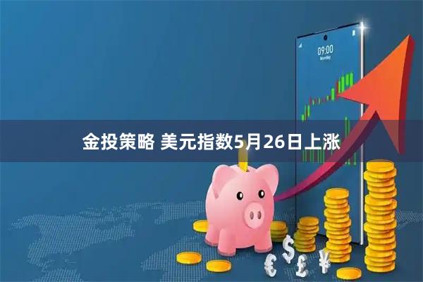 金投策略 美元指数5月26日上涨
